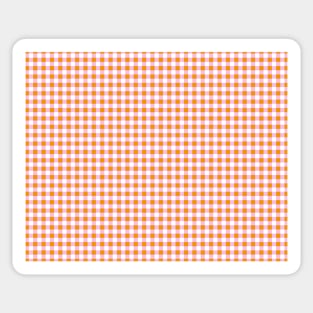 Pink and Orange Gingham Pattern | Gingham Patterns | Plaid Patterns | Chequered Patterns | Checked Patterns | Check Patterns | Classic Patterns | Sticker